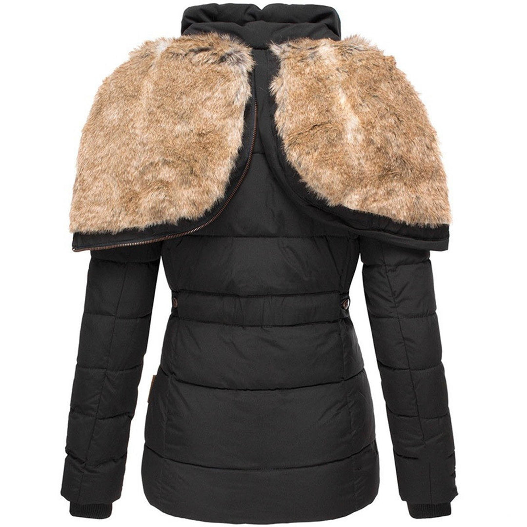 Levoire | Manteau d'hiver chaud doublé de cuir
