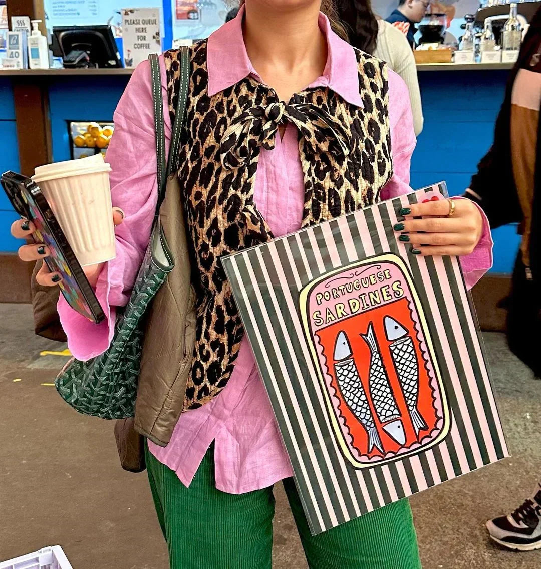 Levoire | Élégant Gilet En Motif Léopard Avec Nœuds Pour Dames