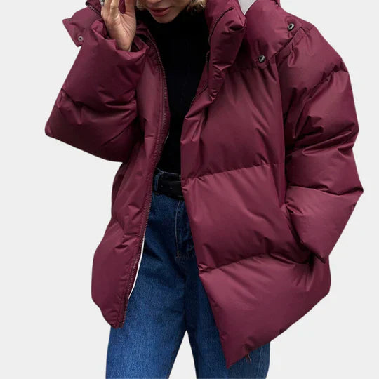 Levoire | Veste Légèrement Rembourrée Pour Femmes Vin rouge