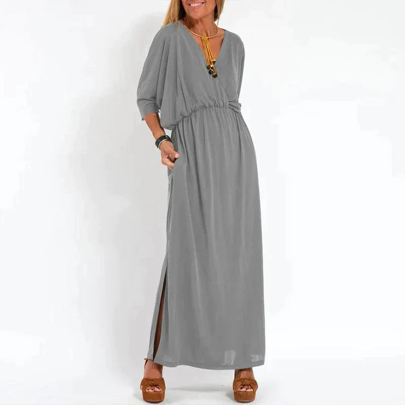 Levoire | Rosetta | Robe Au Look Vintage Gris clair