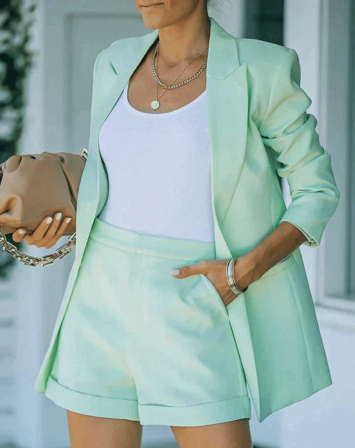 Levoire | Veste Et Short Satz Vert menthe