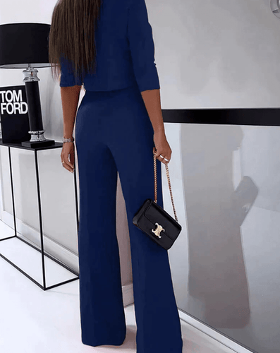 Levoire | Ensemble 2 pièces pour femmes Pantalon droit taille haute