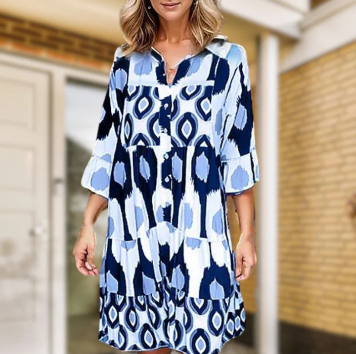 Levoire | Magnifique Robe Imprimée Bleu