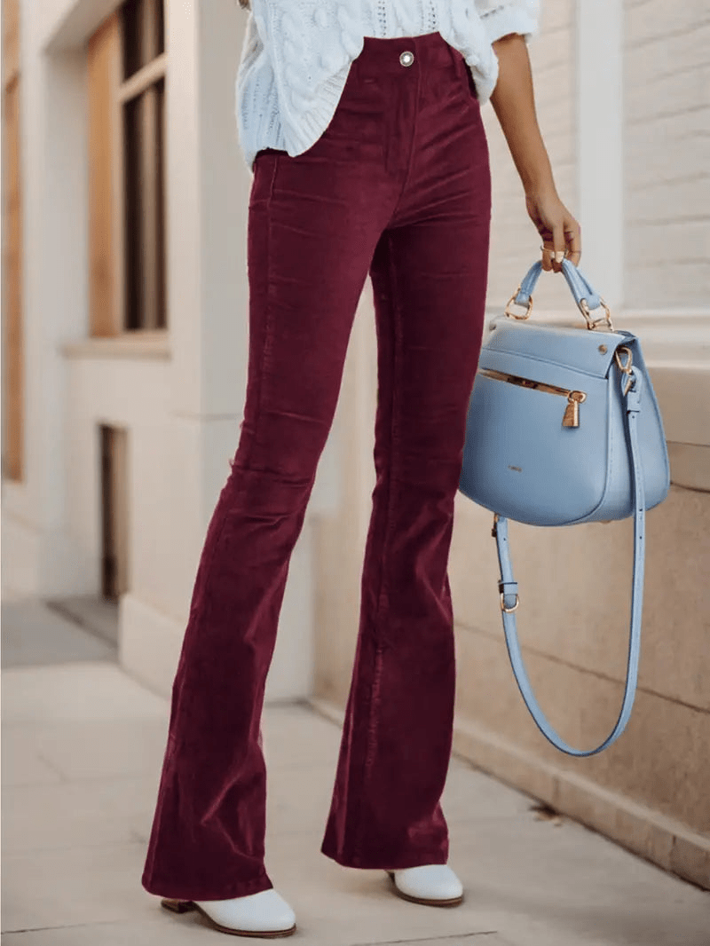 Levoire | Pantalon Décontracté Velours Côtelé Rot
