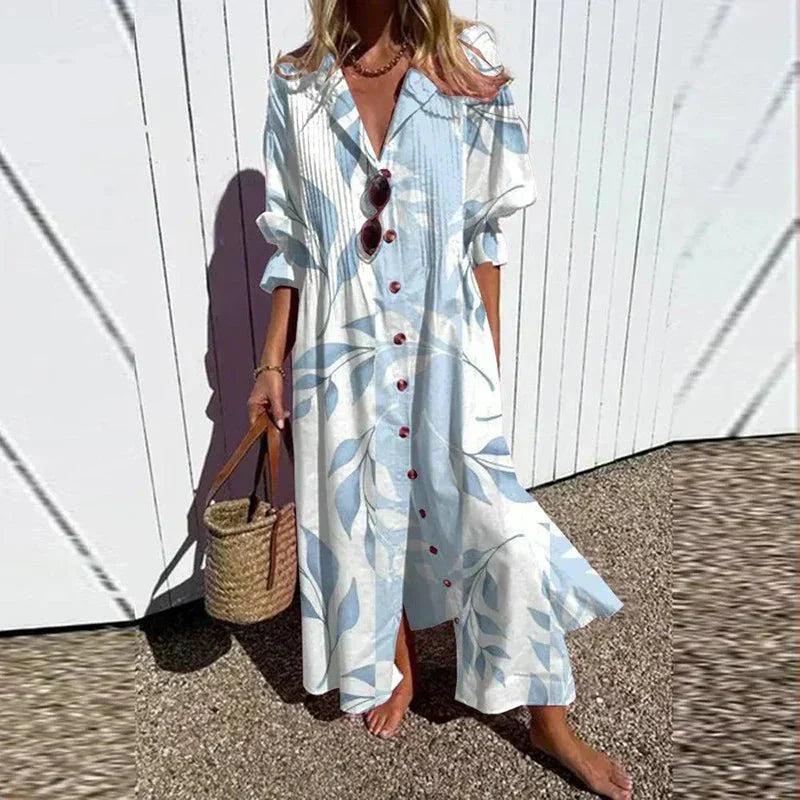 Levoire | Robe Boho Classique Bleu clair