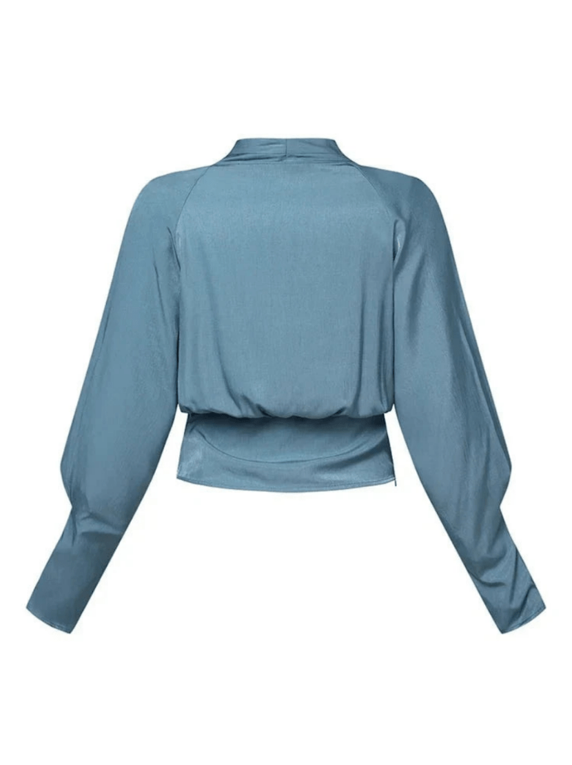 Levoire | Blouse femme à col en V avec manches bouffantes design élégant et décontracté