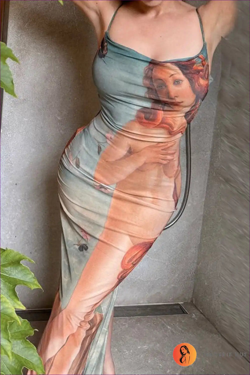 Levoire | Silhouette Artistique Bodycon Maxi Robe - Élégance Éthérée