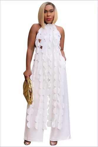 Levoire | Robe salopette dos nu à col halter - Libérez le style d'été