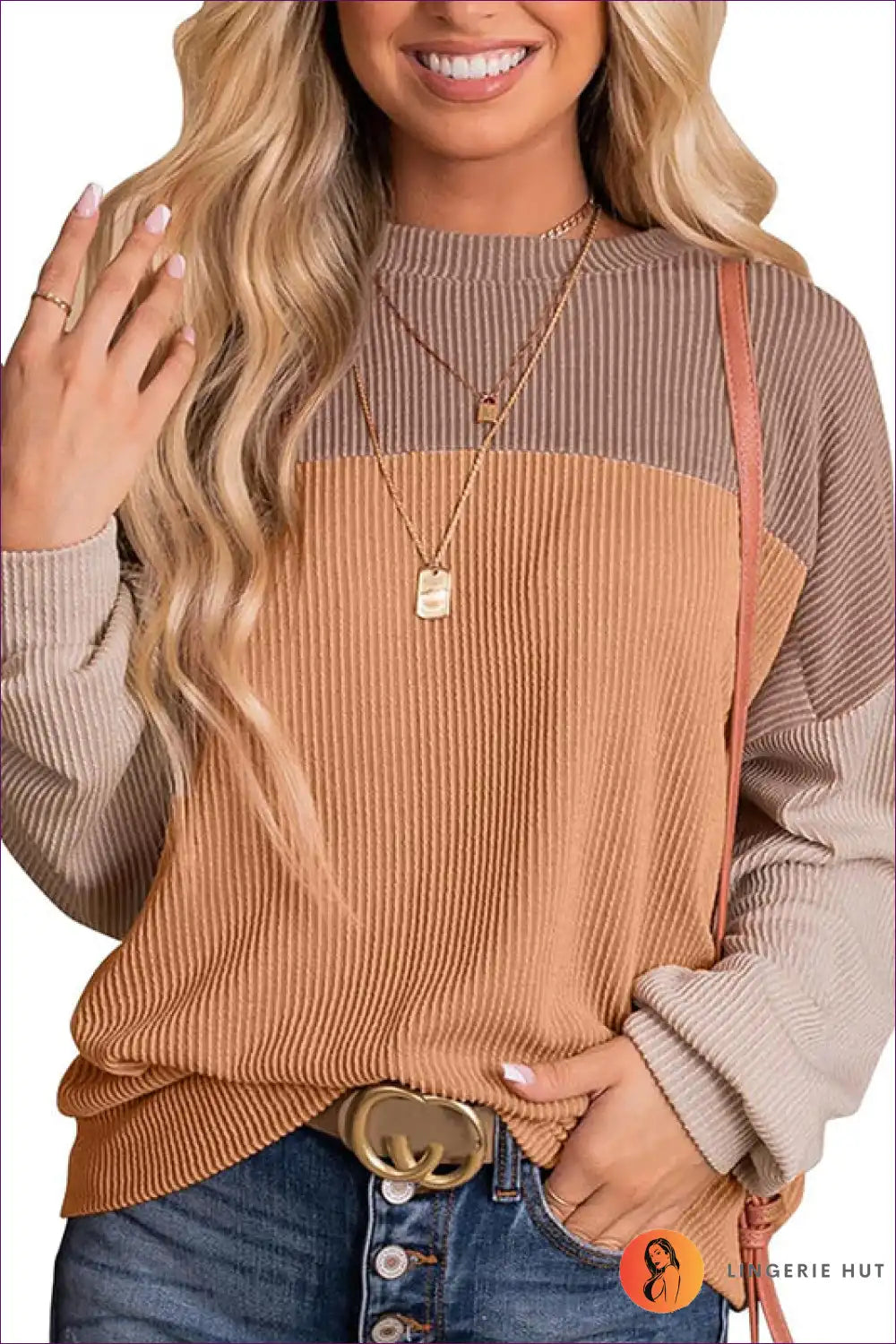 Levoire | Blush Ombre Rippivetokku - Confortable élégance pour chaque saison Braun