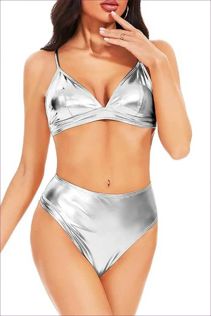 Levoire | Bikini Halka Boho Bliss - Plage magnifique Argent