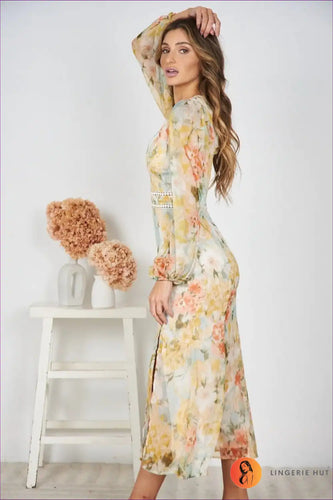 Levoire | Robe Maxi Boho Fleurie – Élégance de Vacances