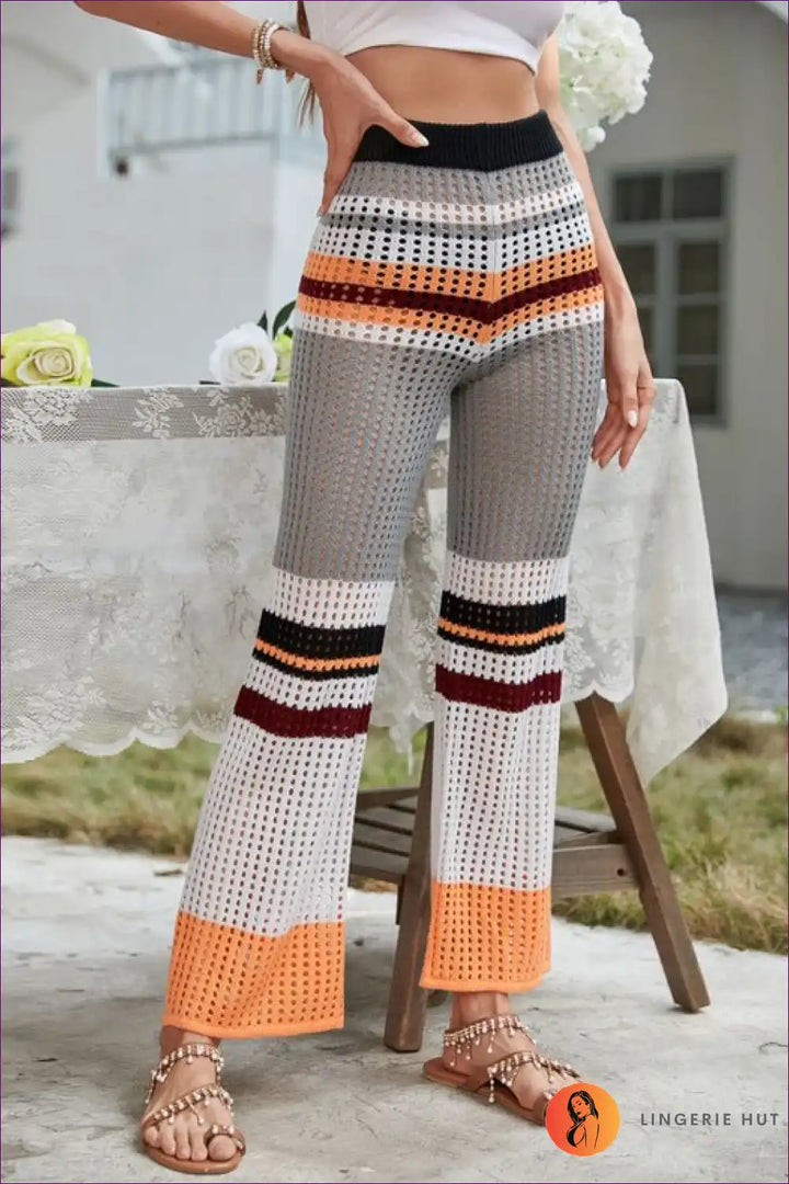 Levoire | Boho Tricot Jupe – Bohème Chic Gris