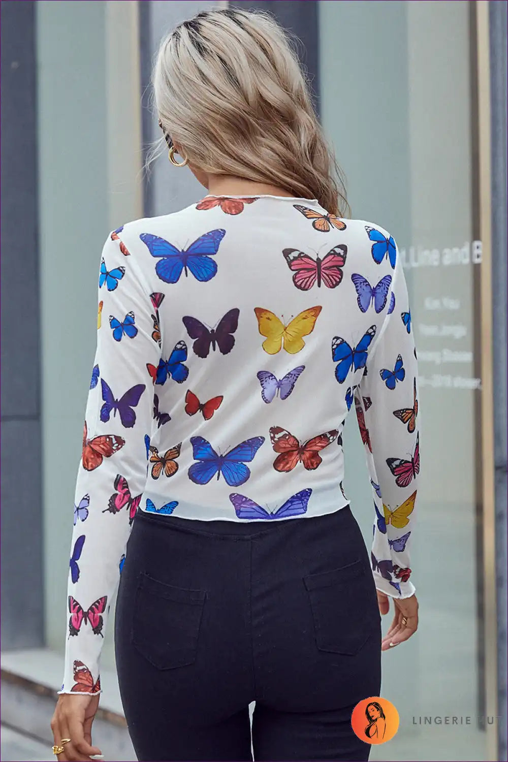Levoire | Rêves de papillon top en dentelle - Élégance décontractée