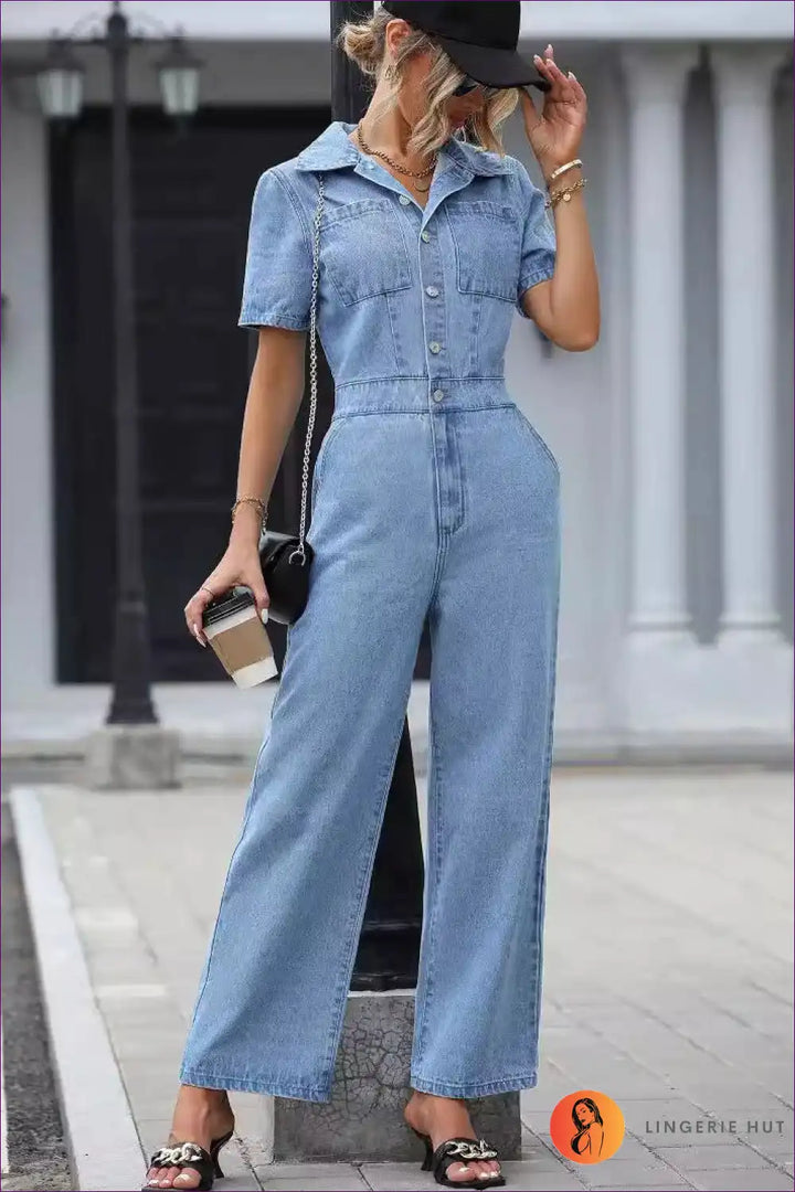 Levoire | Combinaison en denim élégante - Élégance sans effort