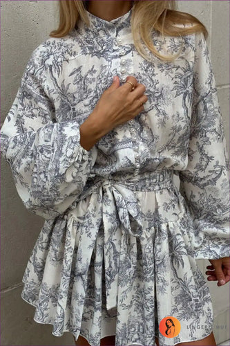 Levoire | Robe mini à motifs floraux élégante - élégance sans effort