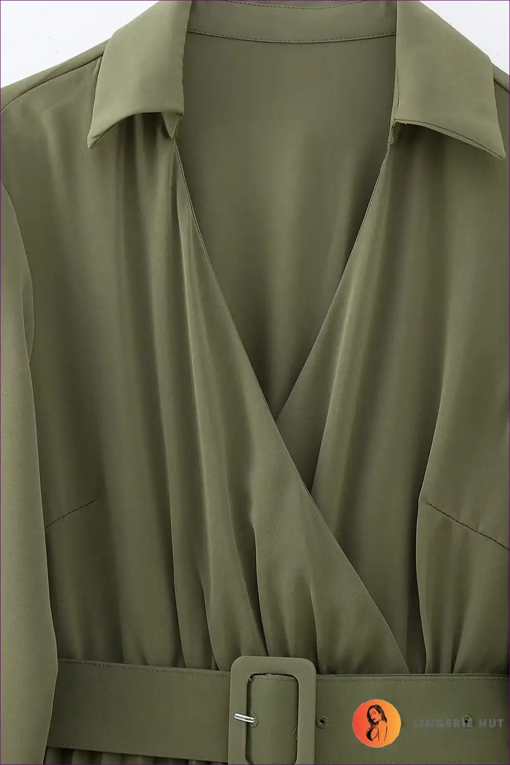 Levoire | Élégante robe plissée avec ceinture design | Style de bureau intemporel