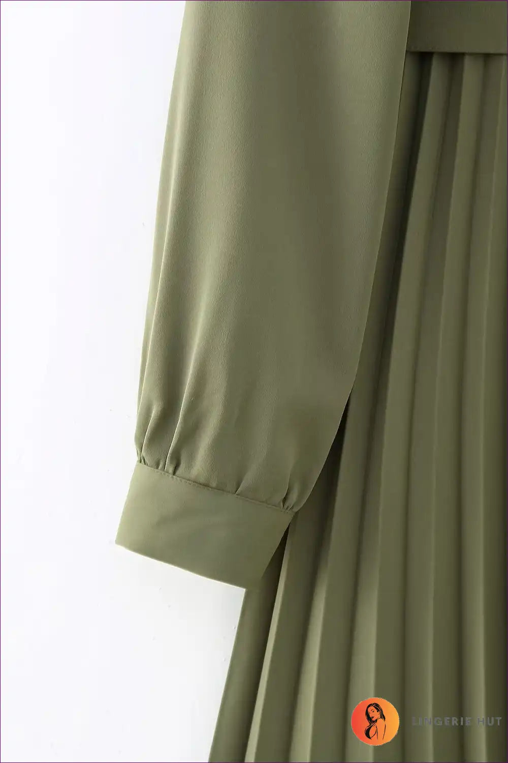 Levoire | Élégante robe plissée avec ceinture design | Style de bureau intemporel
