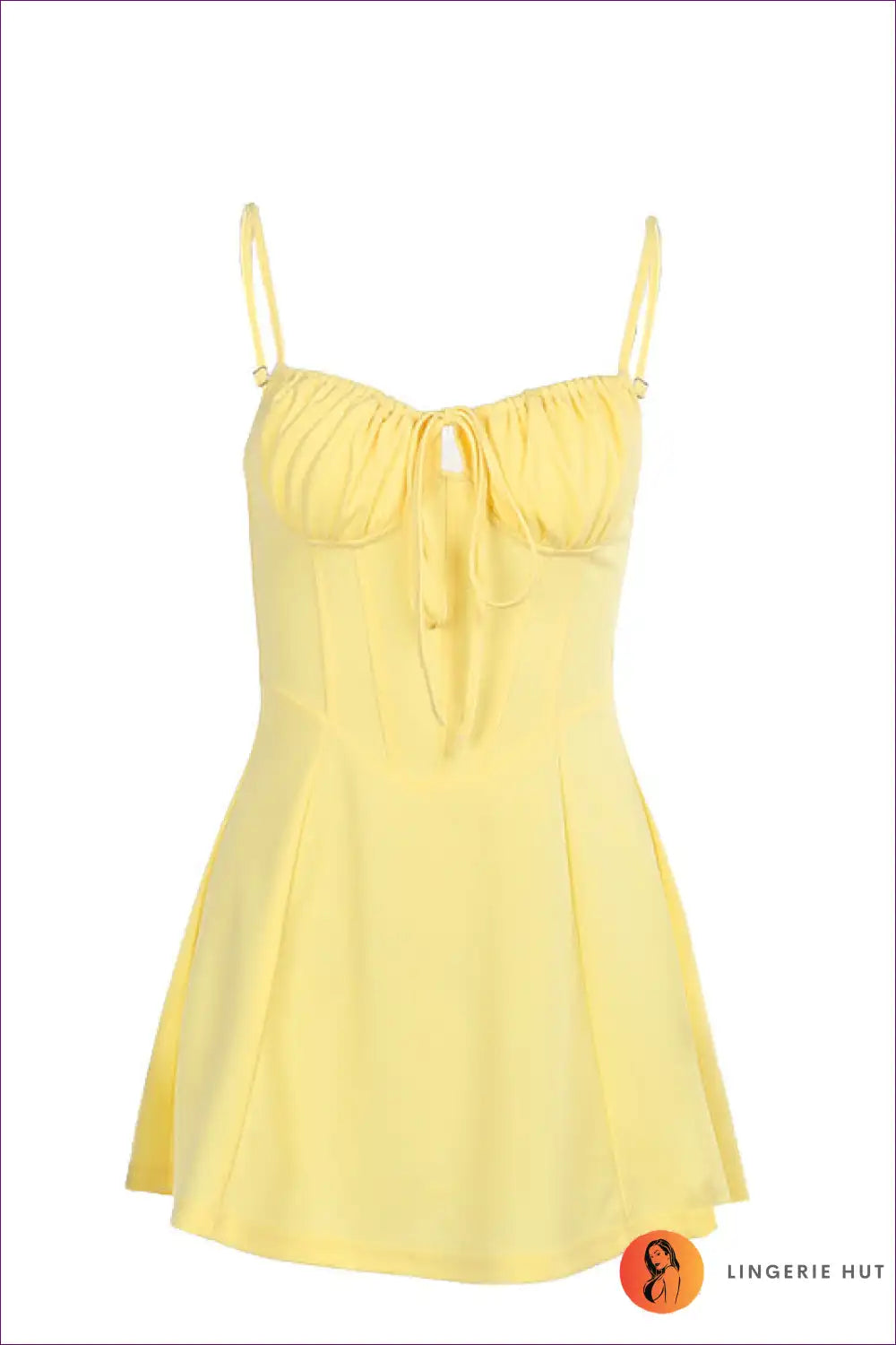 Levoire | Robe Rippipaita Élégante – Raffinement Estival Jaune