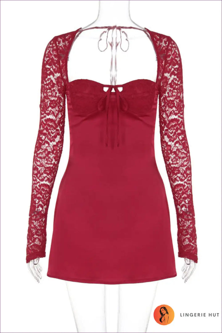 Levoire | Robe Mini Fleurie Élégante - Parfaite pour l'Été Rot