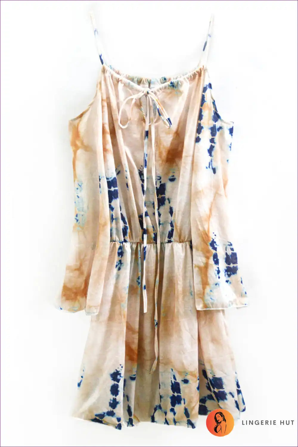 Levoire | Élégant Robe Cami Tie-Dye – Été Chic Jaune