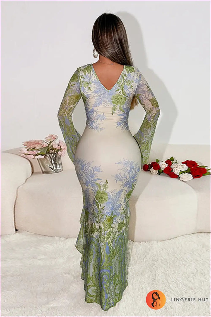 Levoire | Lumotun jardin robe maxi en dentelle - Élégance éthérée