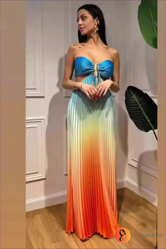 Levoire | Robe maxi dégradée Eteerinen – Élégance fluide en couleurs