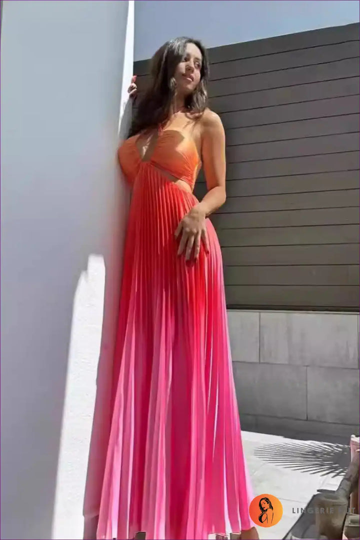 Levoire | Robe maxi dégradée Eteerinen – Élégance fluide en couleurs