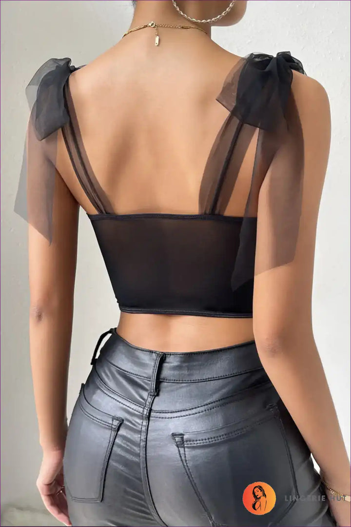 Levoire | Corset en dentelle à fleurs à bretelles en filet - Kühn Schön