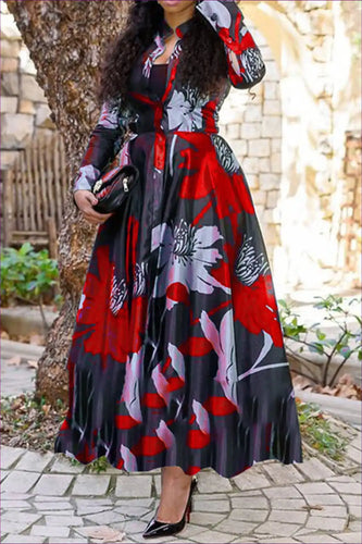 Levoire | Robe maxi en chiffon Floral Whisper - Élégance sans effort