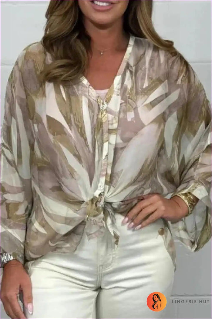 Levoire | Pulli aquarelle fluide – Élégance aérienne en douces couleurs pastel Khaki