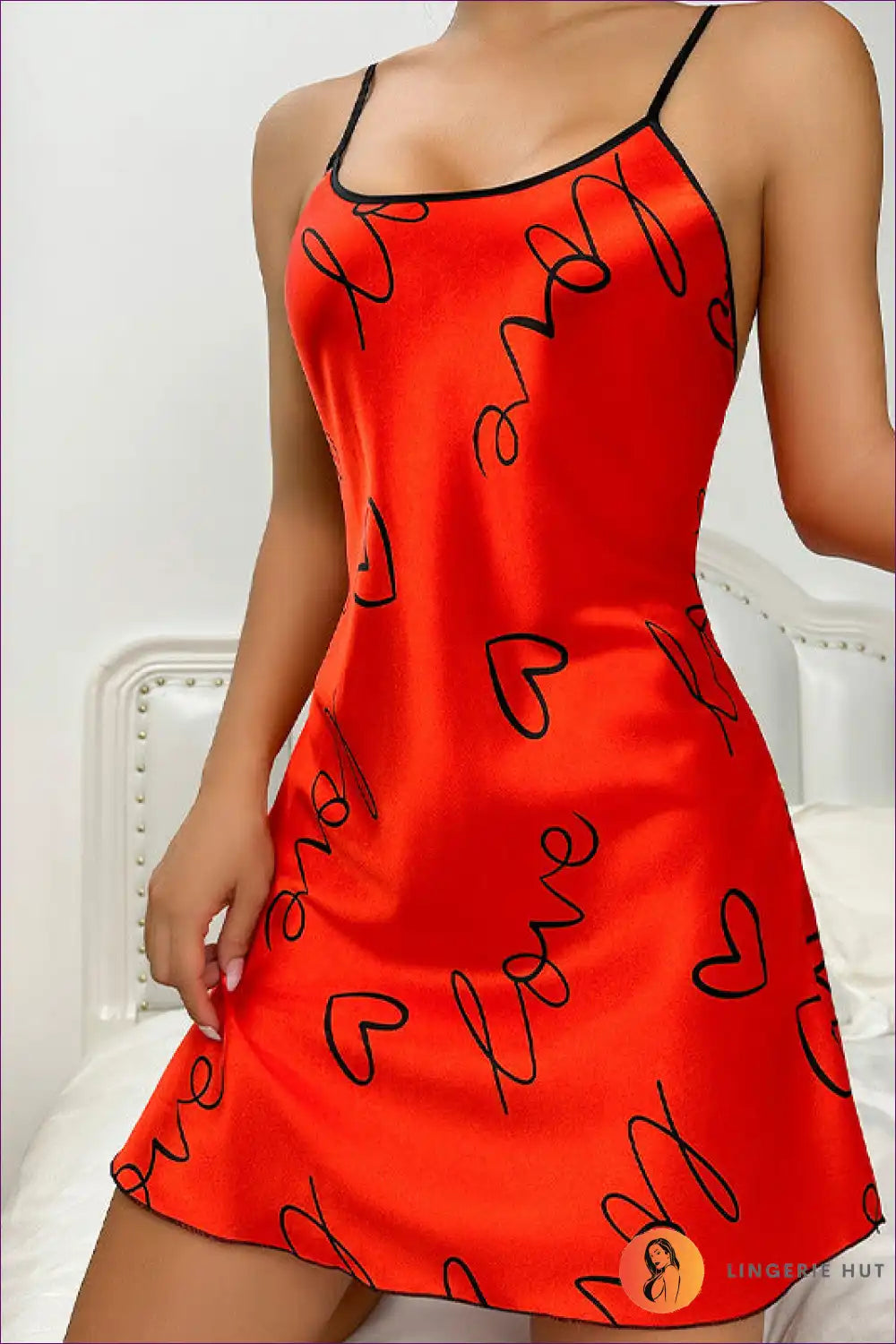 Levoire | Imprimé graphique pyjama - Élégant vêtement de nuit d'été Rot