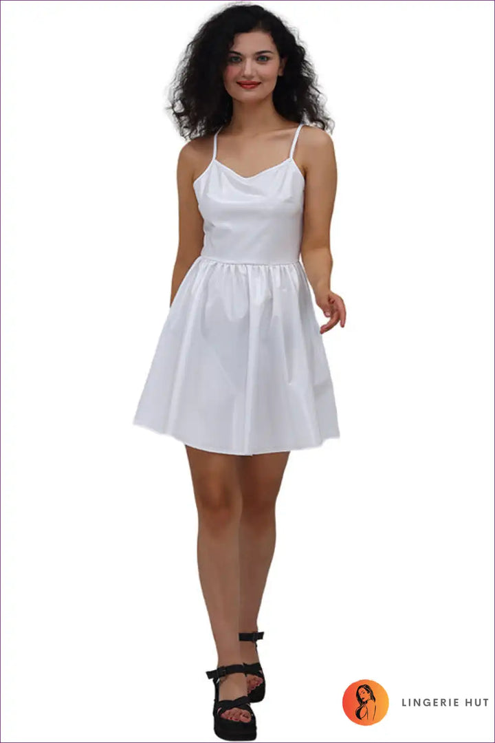 Levoire | Holographic Dreams Mini Robe - Irideenttinen Discours de Fête Blanc