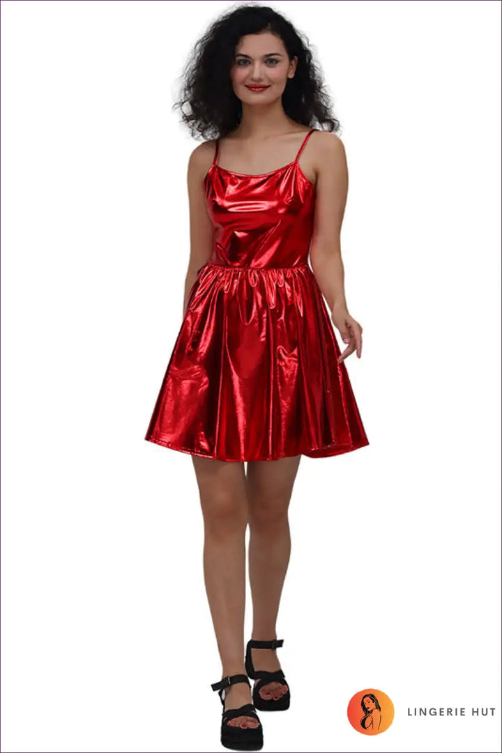 Levoire | Holographic Dreams Mini Robe - Irideenttinen Discours de Fête