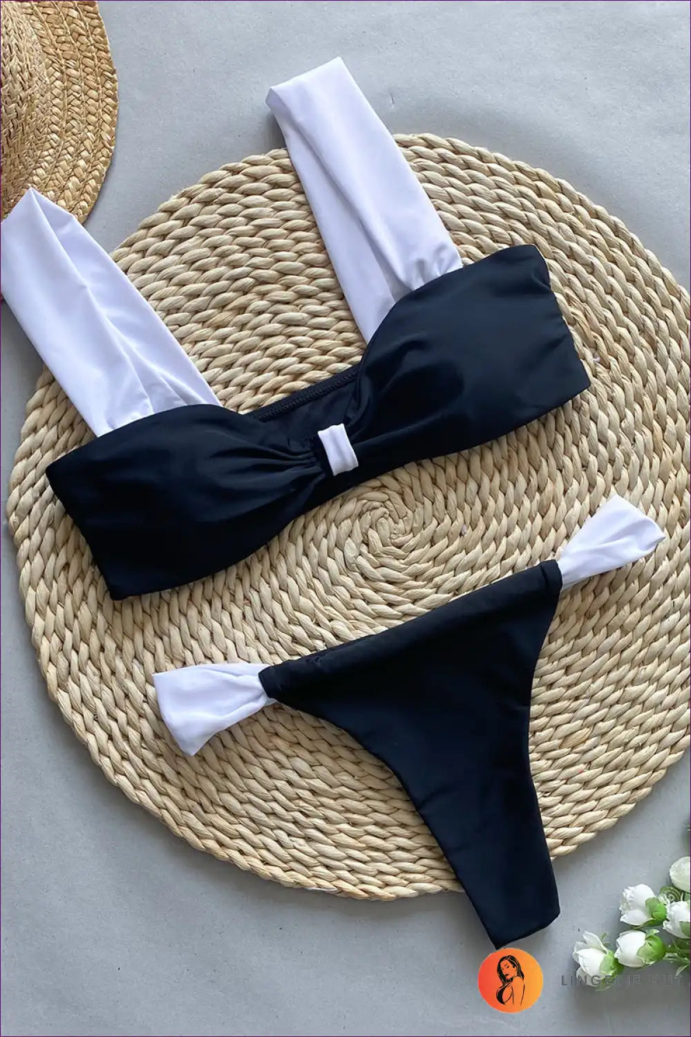 Levoire | T-shirt à motifs léopard Maillot de bain - Ville Boho Vibes Plage Noir