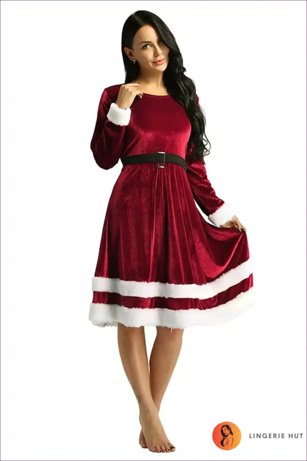 Levoire | Samt Santa Taika - Robe Scoop Neck Douce