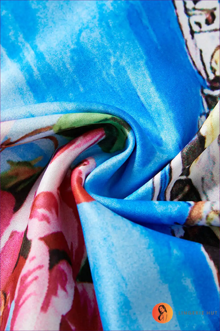 Levoire | Kaftan Paysage Urbain Vibrant - robe maxi de vacances luxueuse