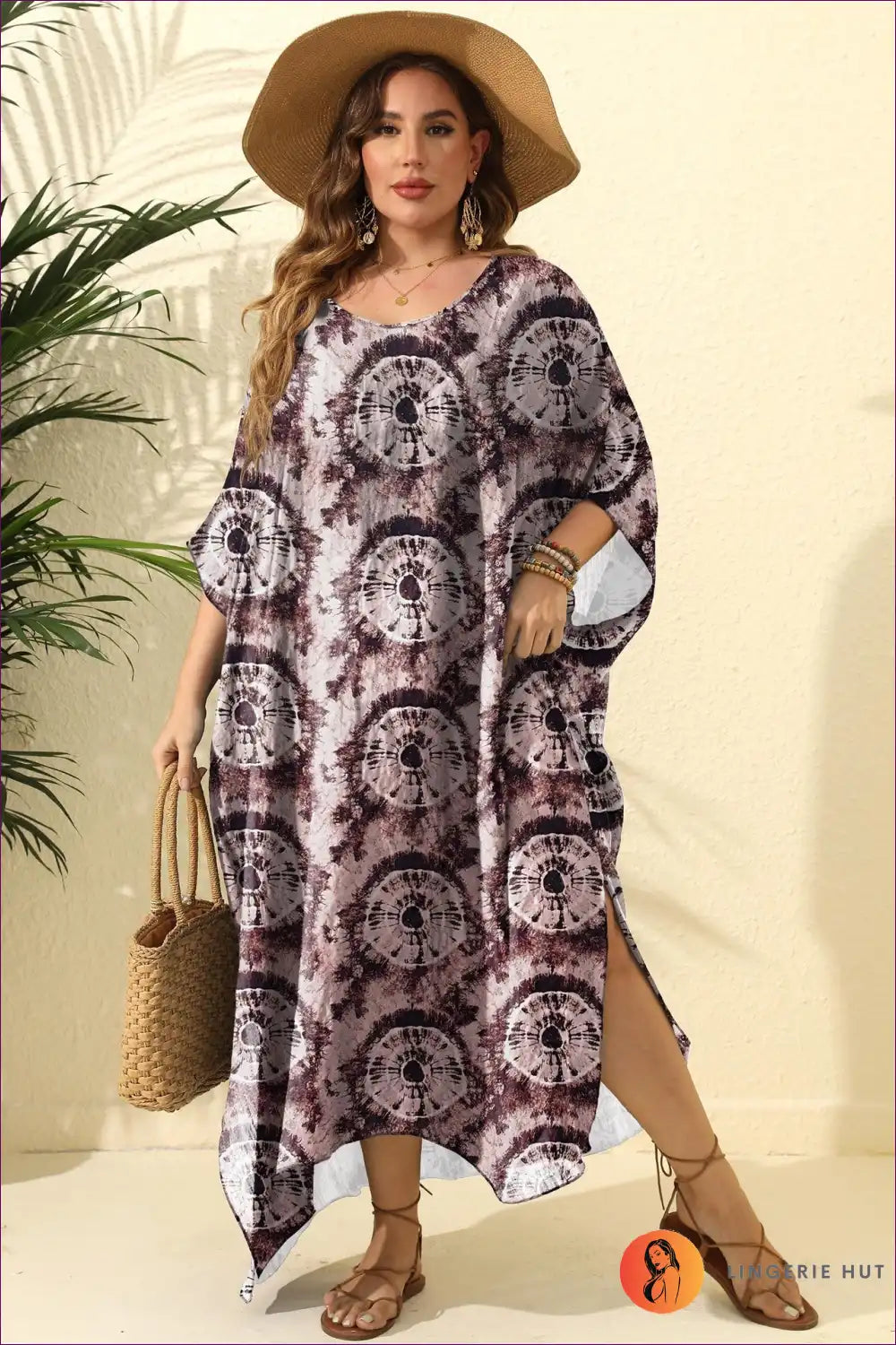 Levoire | Whirlpool Feux d'artifice Maxi Robe - Vibrations Boho Sans Souci Une taille Rot