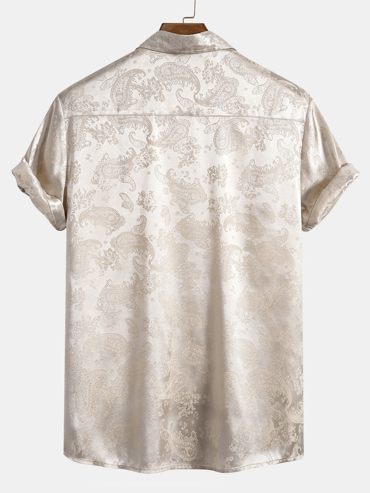 Levoire | Chemise Satin Paisley Homme