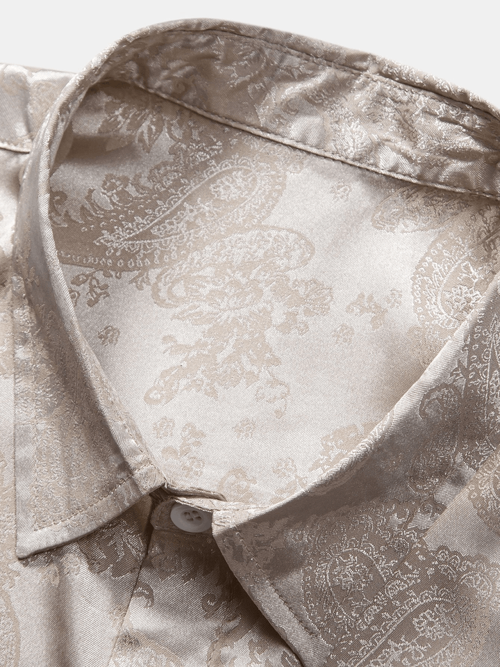 Levoire | Chemise Satin Paisley Homme