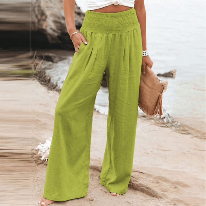 Levoire | Pantalon élégant pour femmes Tissu léger et respirant Design classique Vert clair