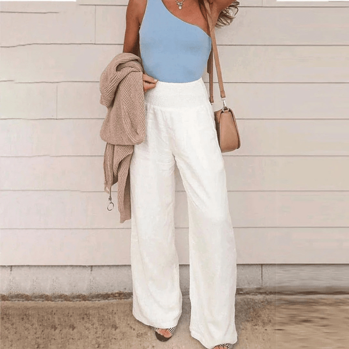 Levoire | Pantalon élégant pour femmes Tissu léger et respirant Design classique Blanc