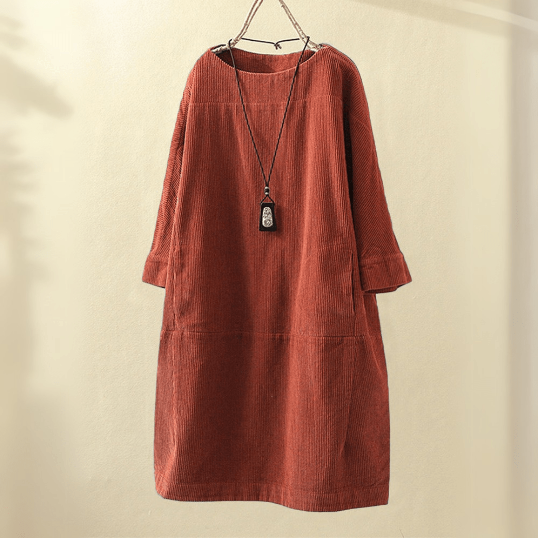 Levoire | Robe De Printemps Élégante Orange