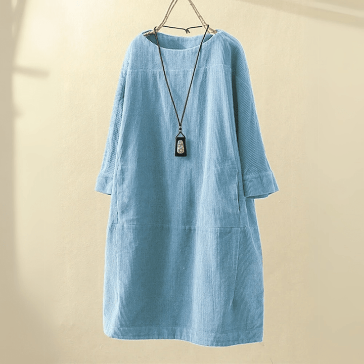 Levoire | Robe De Printemps Élégante Bleu