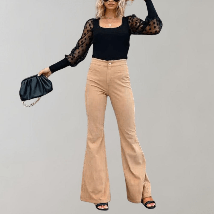 Levoire | Pantalon Velours Rétro Femme Kaki