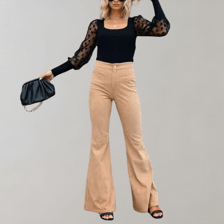 Levoire | Pantalon Velours Rétro Femme Kaki