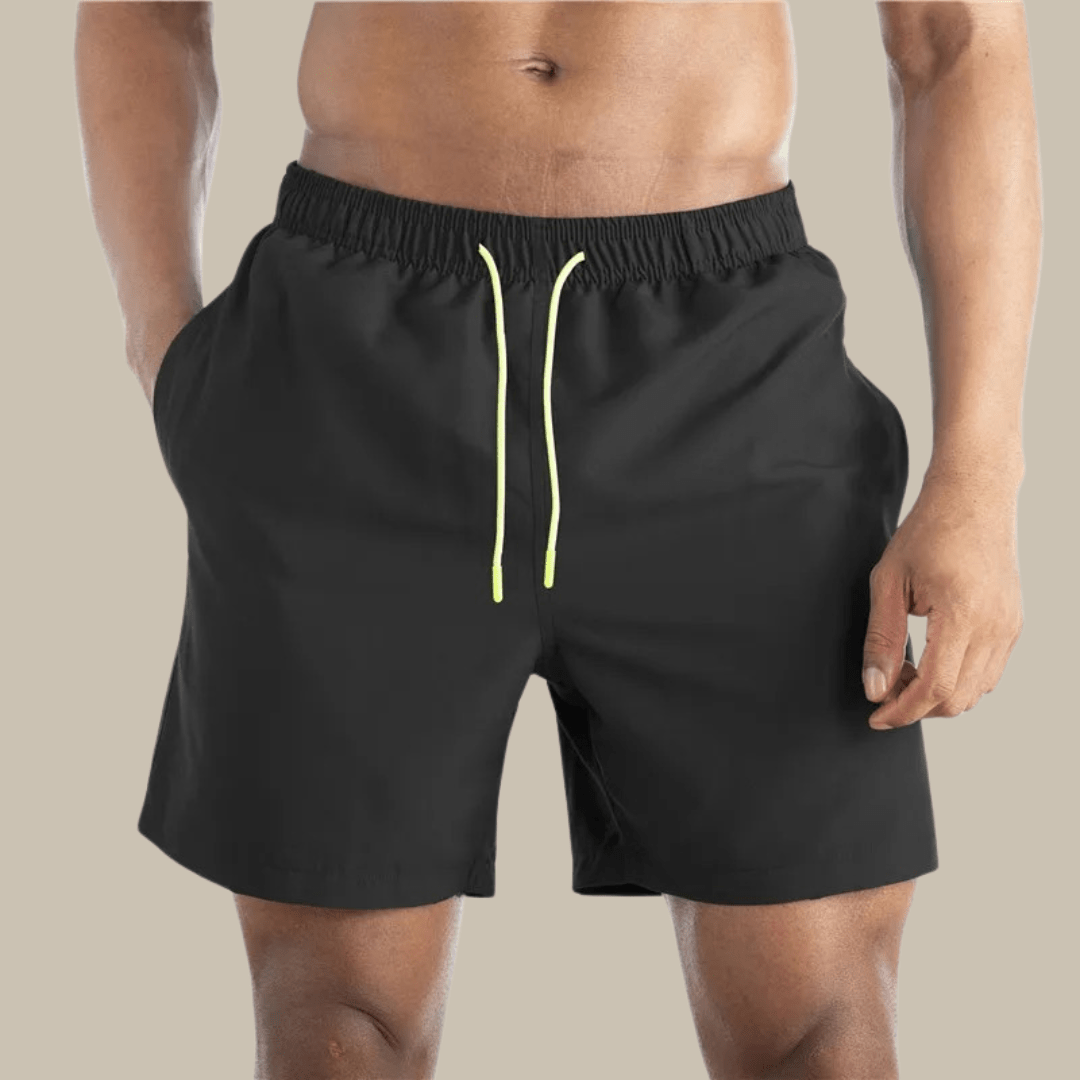 Levoire | Short de bain en stretch à séchage rapide Noir