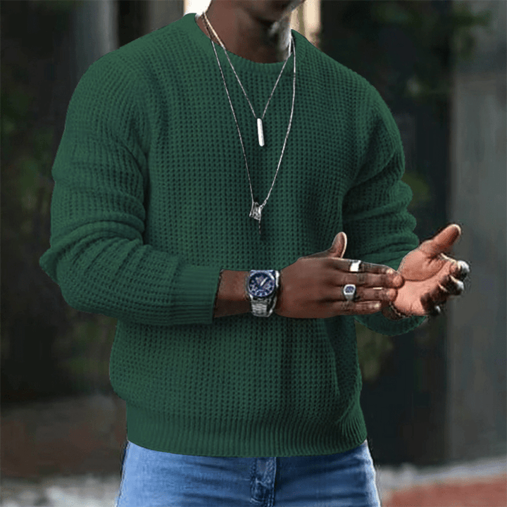 Levoire | Pull Tricot Doux Homme Vert
