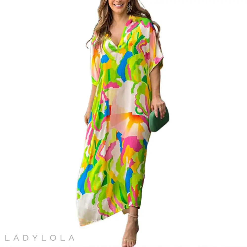 Levoire | Élégante Et Colorée Robe Midi Pour Toutes Les Occasions