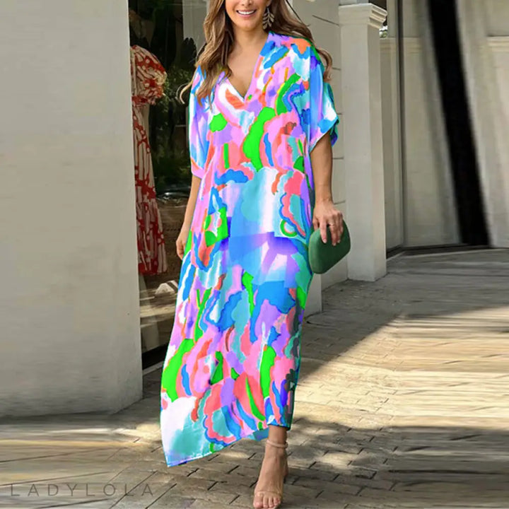 Levoire | Élégante Et Colorée Robe Midi Pour Toutes Les Occasions Lavande
