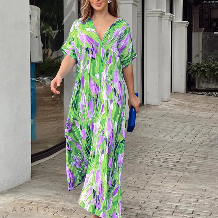 Levoire | Élégante Et Colorée Robe Midi Pour Toutes Les Occasions Lilas